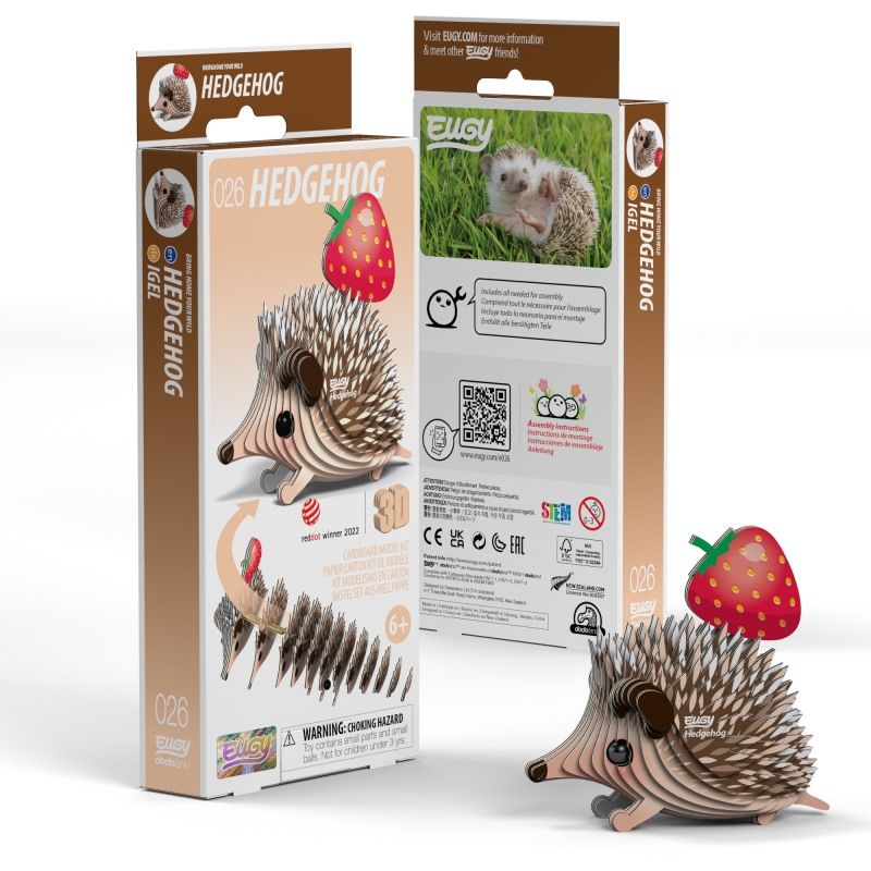 Eugy 3D Model Kit - Hedgehog
