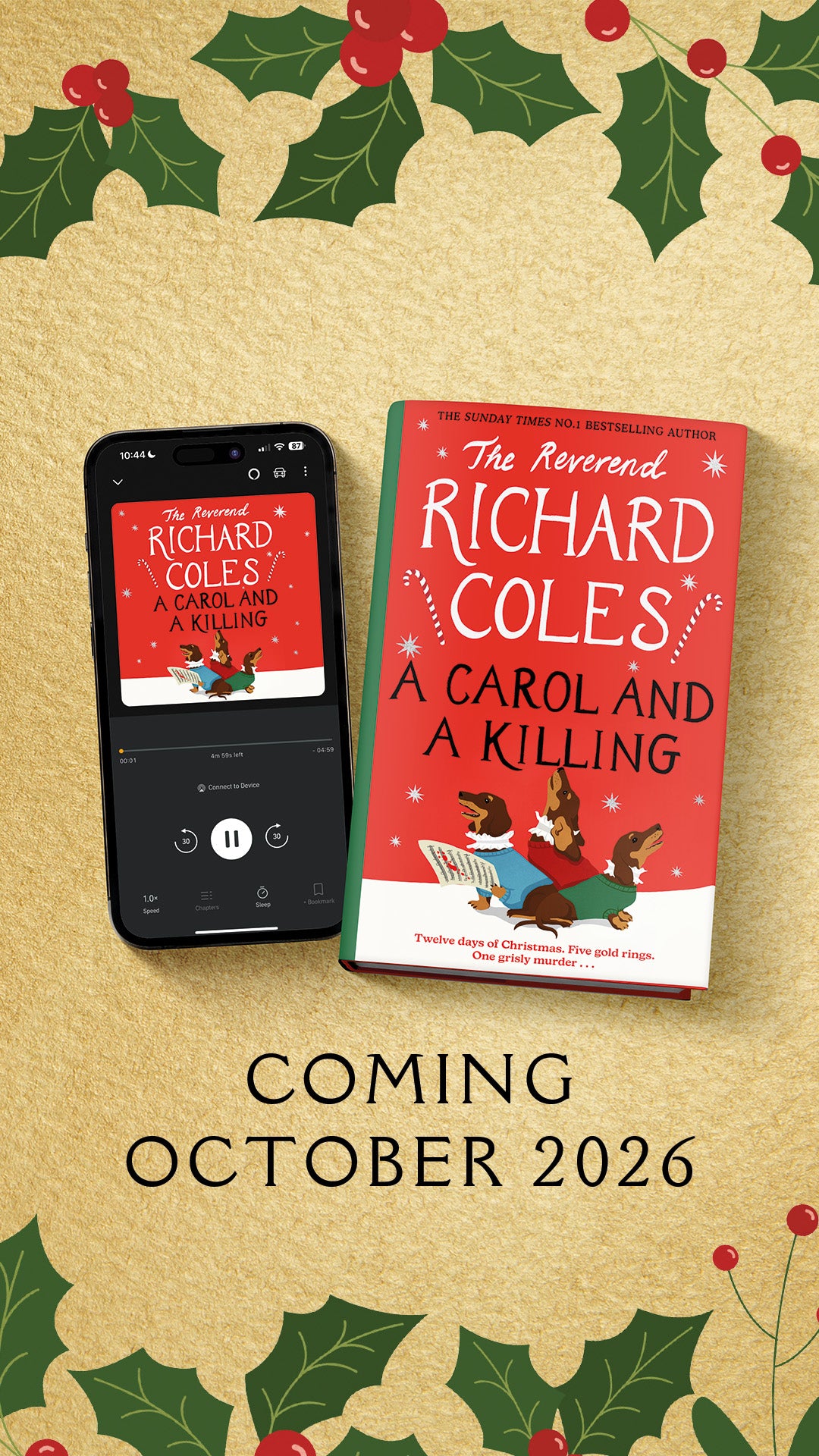 A Carol and a Killing A Canon Clement Christmas Novella by The Reverend Richard Coles SIGNED