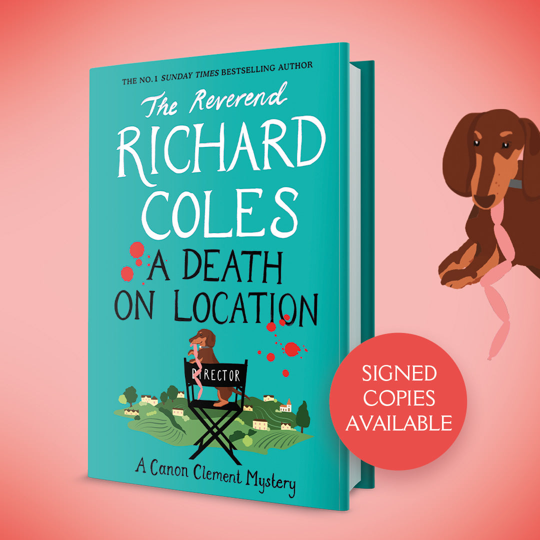 A Death on Location by Richard Coles hardback SIGNED