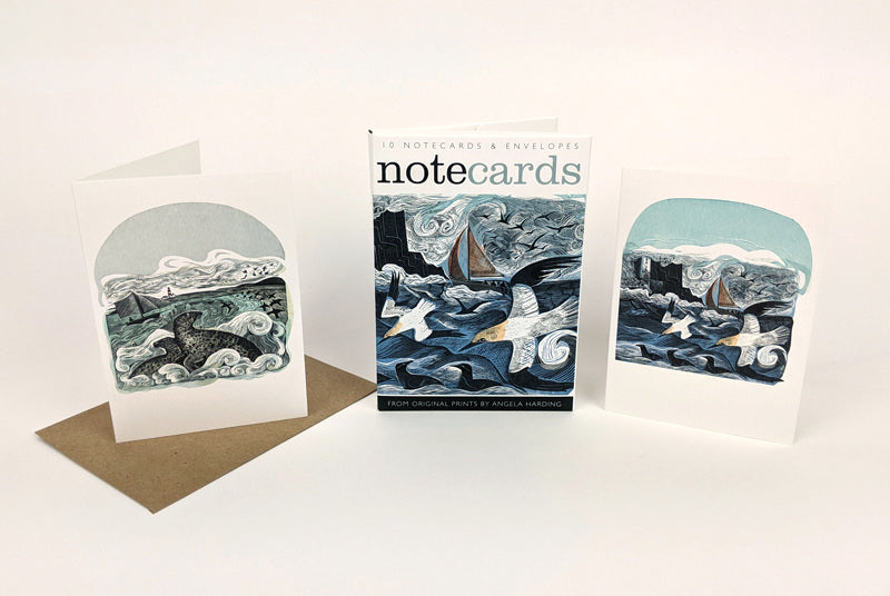 Notecards by Art Angels - Gannets at Rathlin Island / Seal Song from original prints by Angela Harding