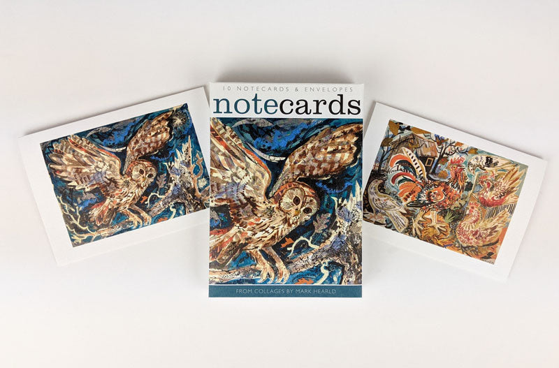 Notecards by Art Angels - Tawny Owl & Remembered Farm by Mark Hearld