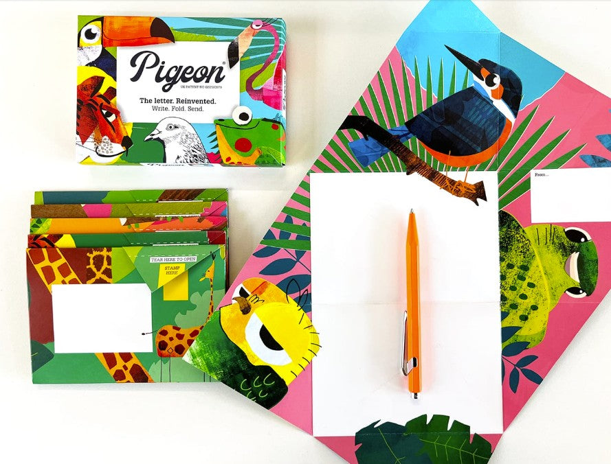 Pigeon Posted 6 Letter Envelopes - Wild Lives Pigeon (Kids)