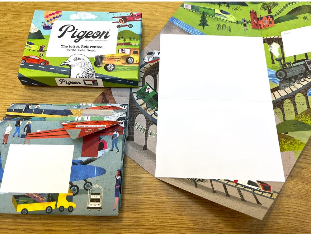 Pigeon Posted 6 Letter Envelopes - Hop On Board Pigeon (Kids)