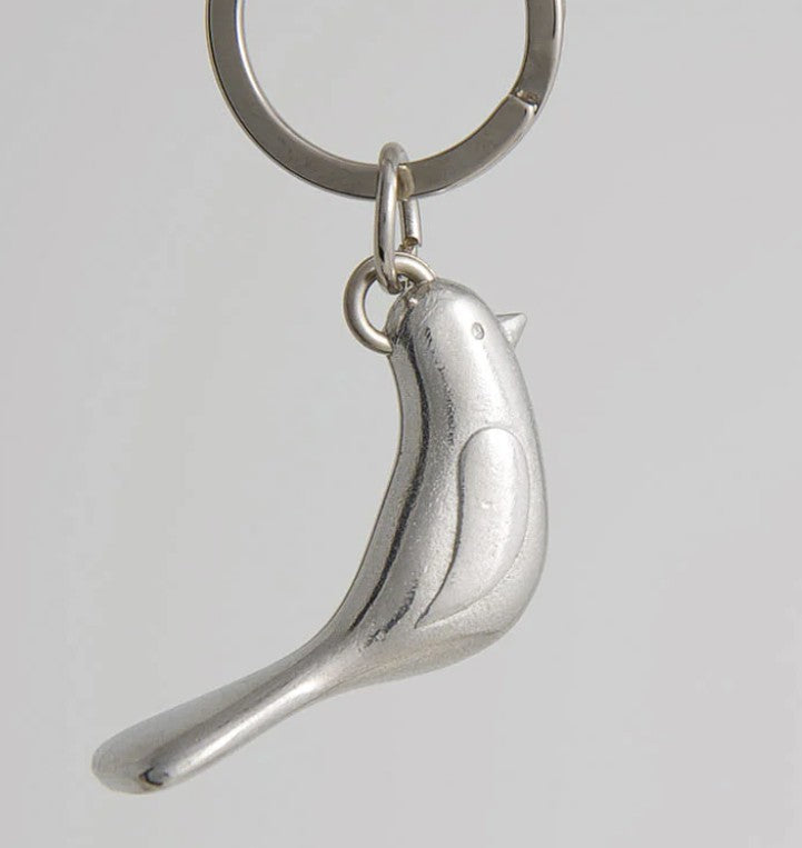 Pewter Key Ring by Lancaster & Gibbings (Bird)