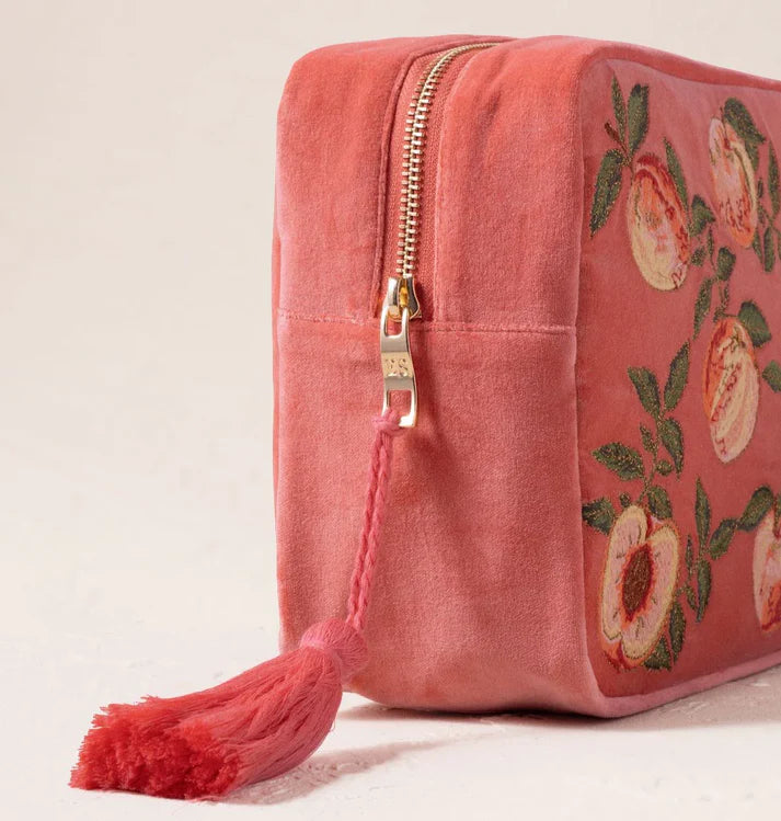 Elizabeth Scarlett Makeup Bag Summer Peach