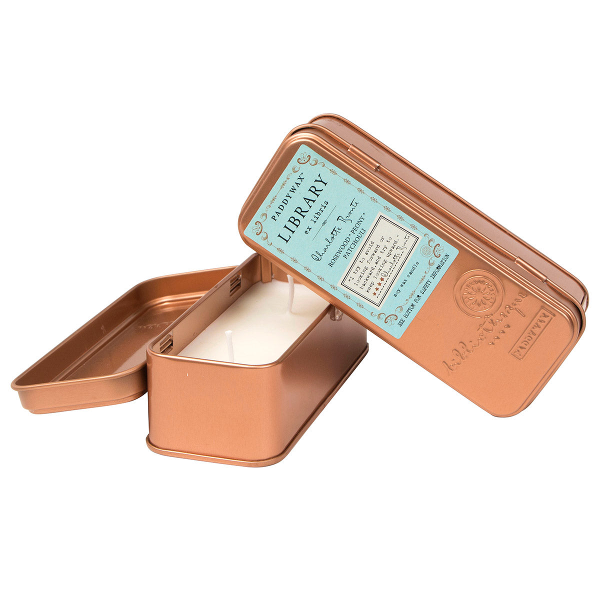 Library Tin Candle - Charlotte Bronte