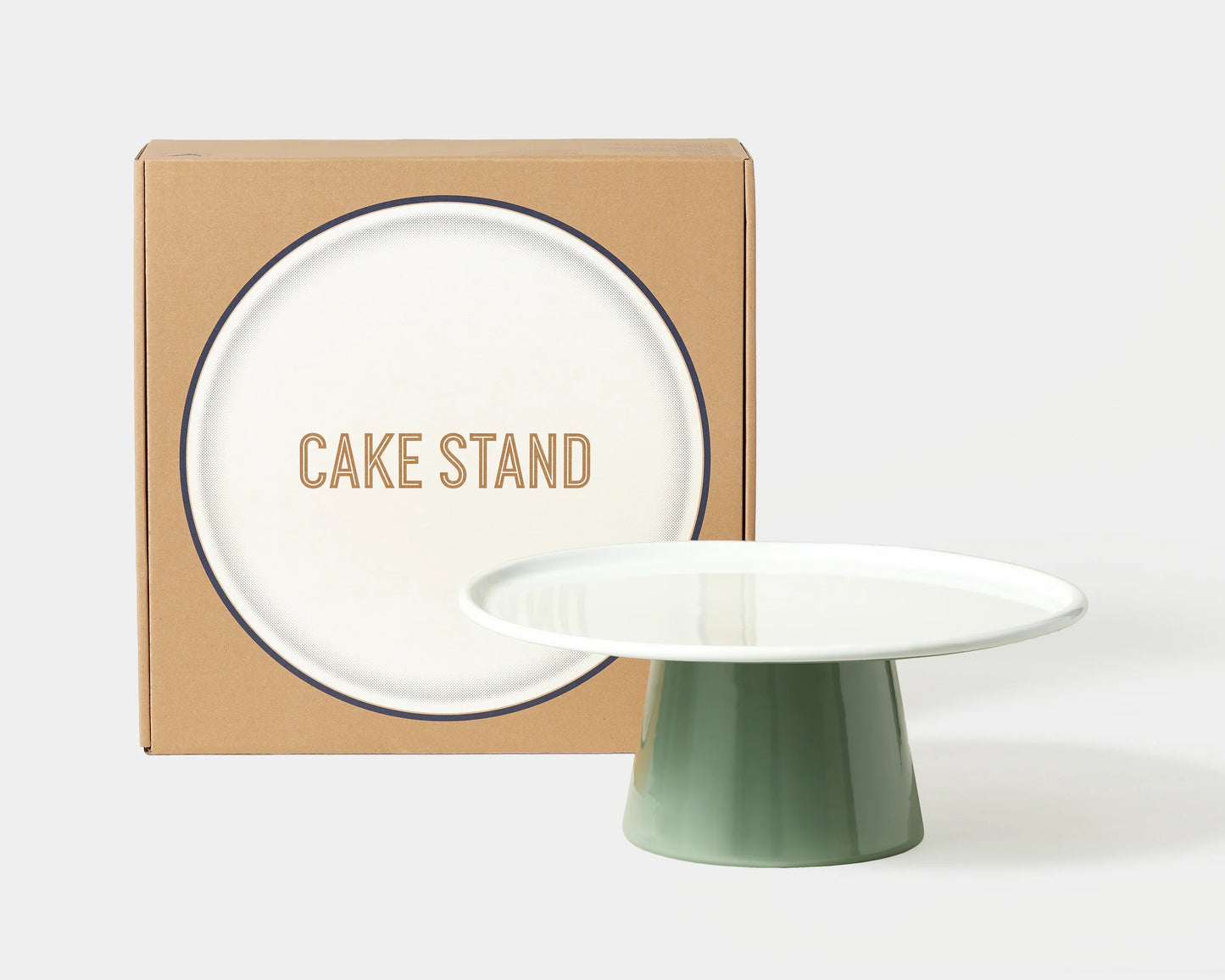 Falcon Enamelware - Cake Stand - Tarragon Green