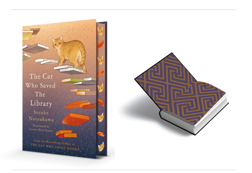 The Cat Who Saved the Library by Sosuke Natsukawa special indie edition with spredges