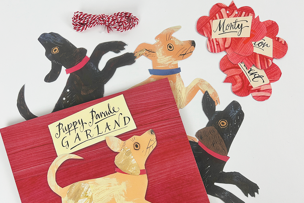Puppy Parade Garland by Mark Hearld