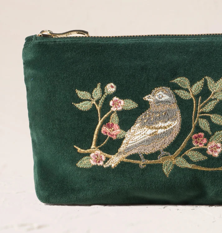 Elizabeth Scarlett Mini Pouch Songbirds Secret Garden - Velvet Forest