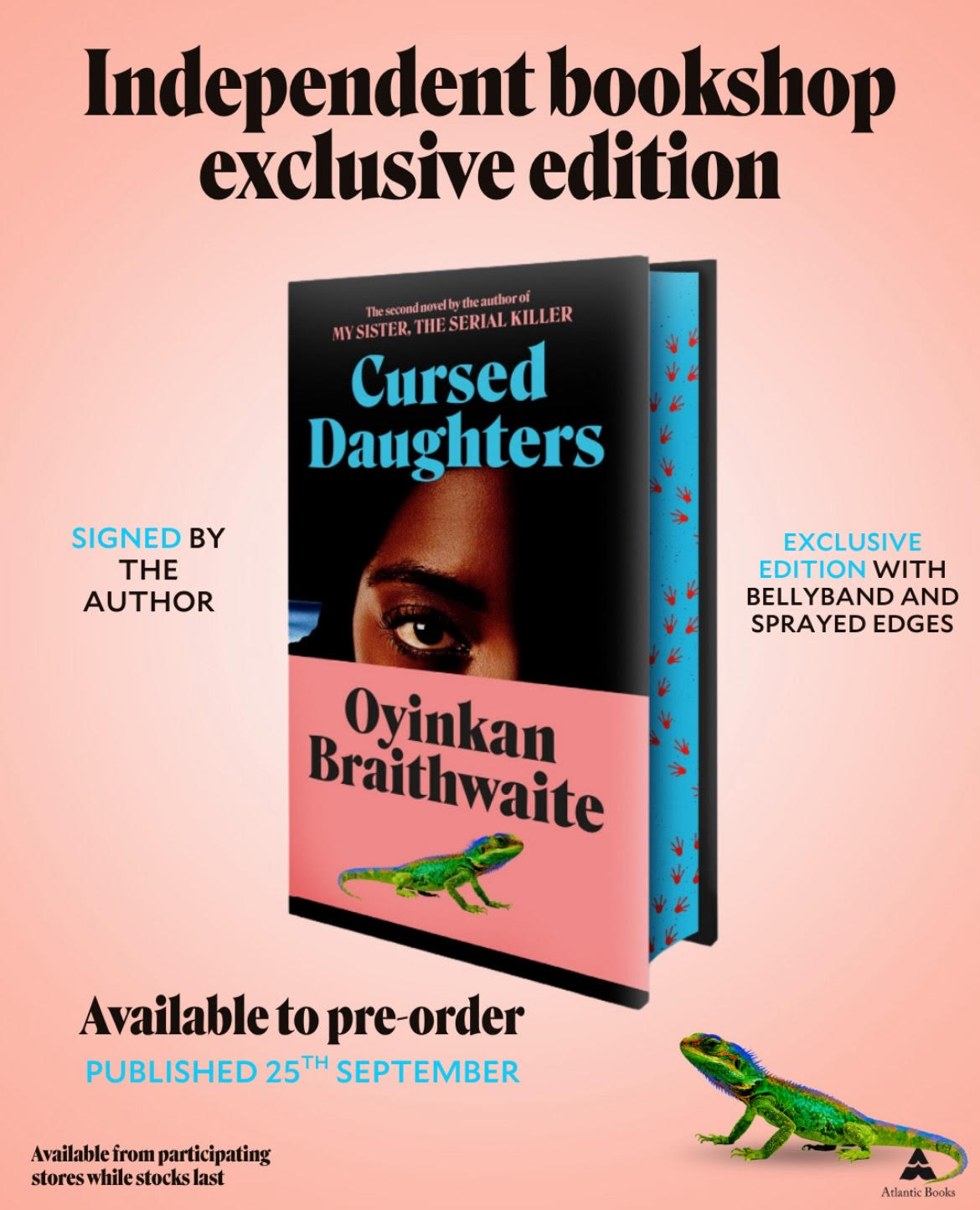 Cursed Daughters : The glittering follow-up to My Sister, the Serial Killer by Oyinkan Braithwaite SIGNED