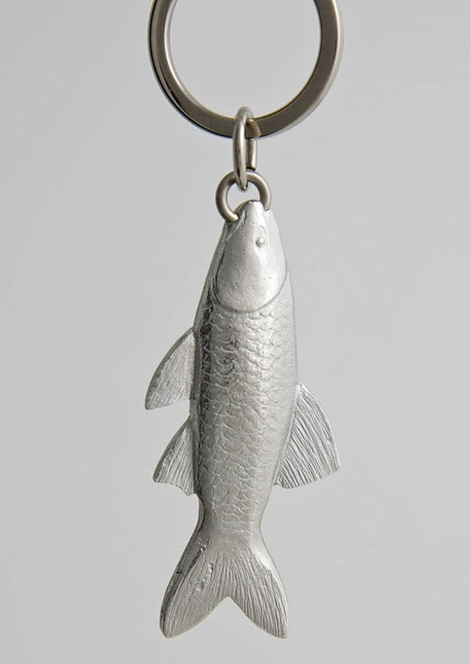 Pewter Key Ring by Lancaster & Gibbings (Fish)