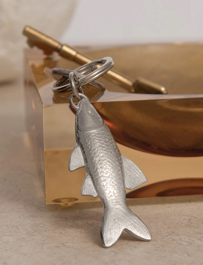 Pewter Key Ring by Lancaster & Gibbings (Fish)
