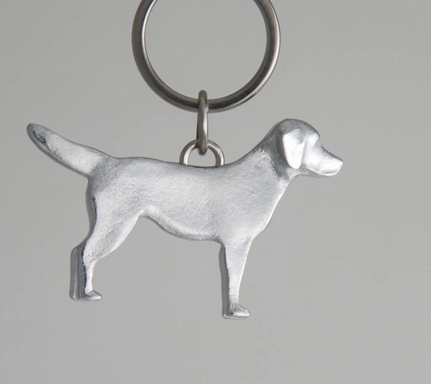 Pewter Key Ring by Lancaster & Gibbings (Dog)