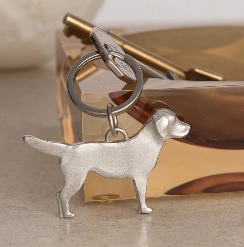 Pewter Key Ring by Lancaster & Gibbings (Dog)