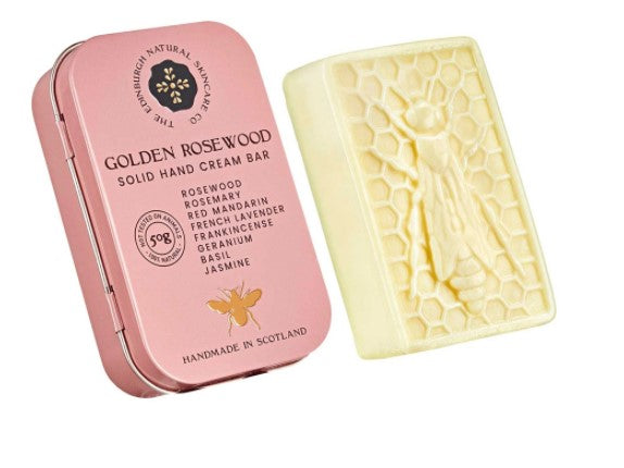 Solid Hand Cream Bar Gold Rosewood by Edinburgh Skincare
