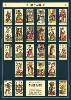 Cavallini Tarot Wrapping Paper Poster