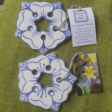 Load image into Gallery viewer, Ceramic Flower Frog - handmade
