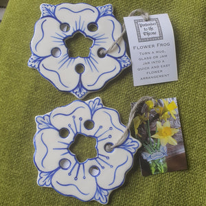 Ceramic Flower Frog - handmade