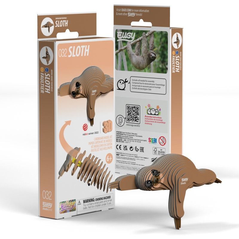 Eugy 3D Model Kit - Sloth