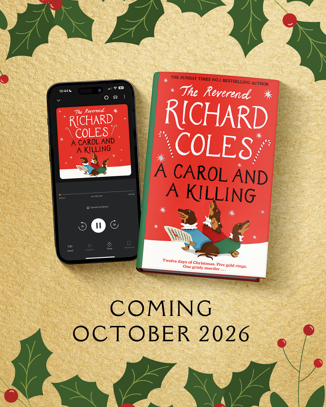 A Carol and a Killing A Canon Clement Christmas Novella by The Reverend Richard Coles SIGNED