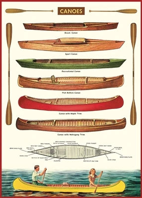 Cavallini Canoe Poster/ Wrapping paper