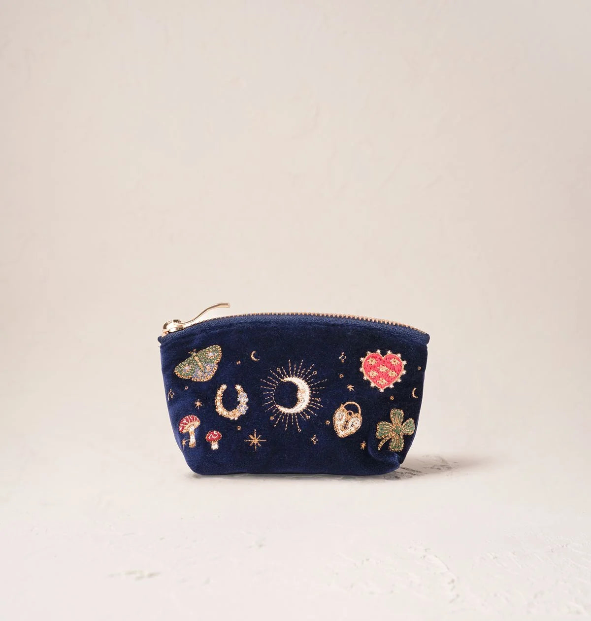 Elizabeth Scarlett Coin Purse Cosmic Charms Velvet Navy