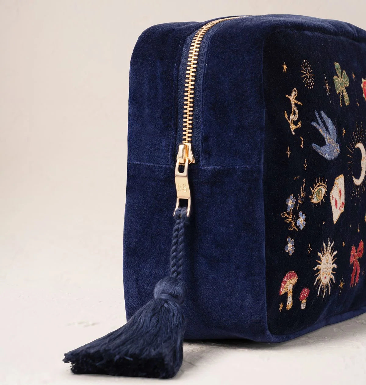 Elizabeth Scarlett Wash Bag Cosmic Charms Velvet Navy