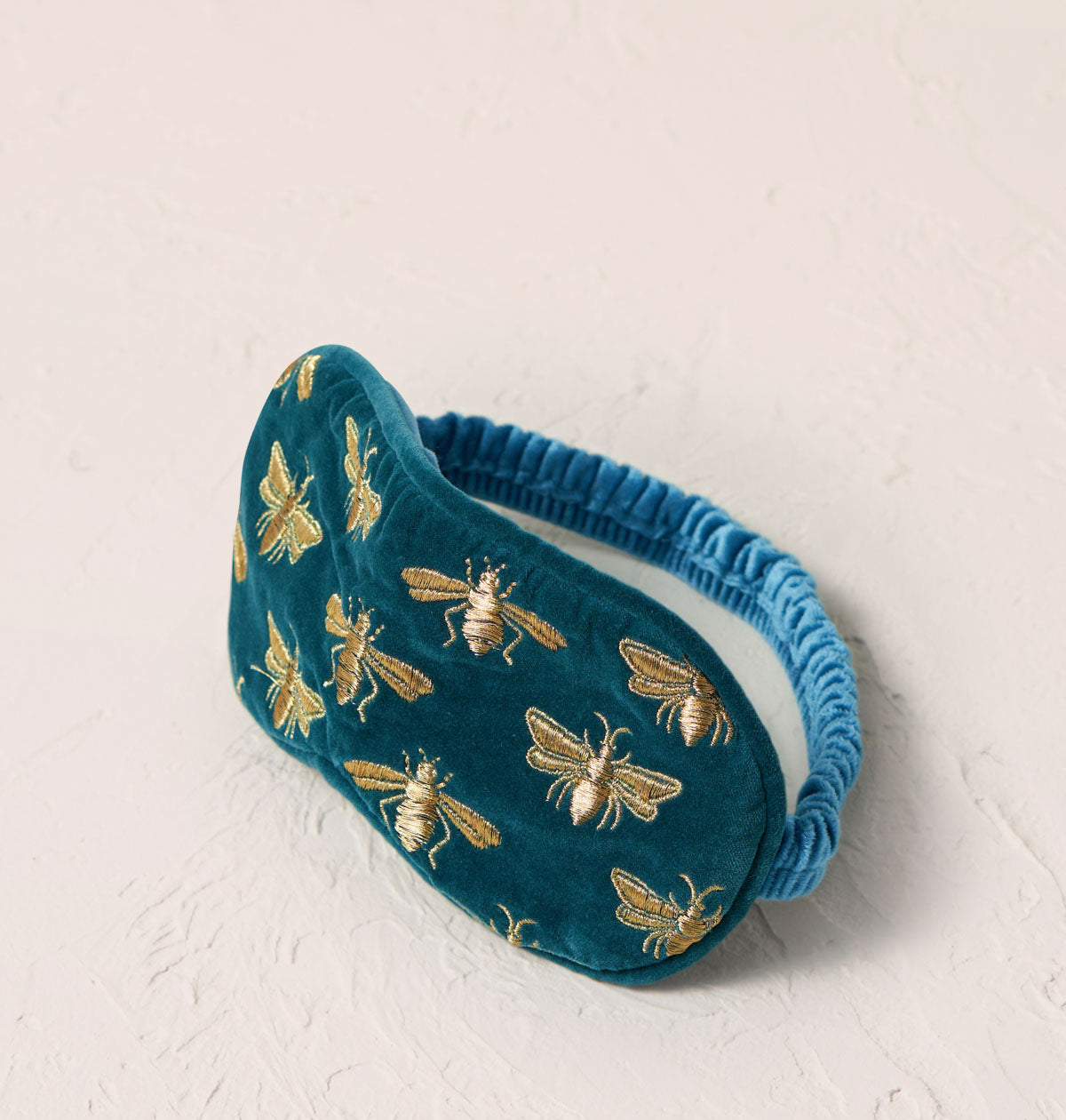 Elizabeth Scarlett Eye Mask Honey Bee Velvet Rich Blue