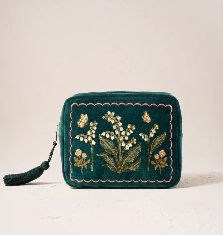 Elizabeth Scarlett Makeup Bag Lily of the Valley