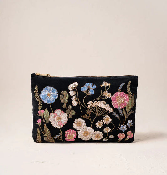 Elizabeth Scarlett Everyday Pouch Pressed Flowers