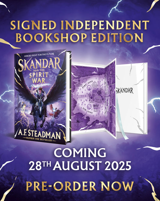 Skandar and the Spirit war (5) by A.F Steadman - special SIGNED edition pre order now