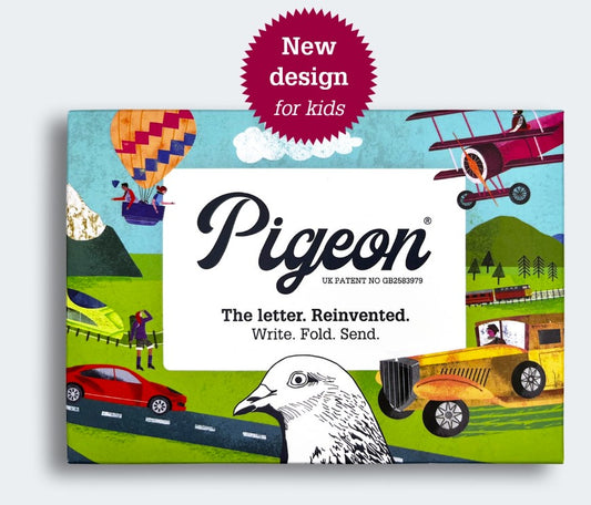 Pigeon Posted 6 Letter Envelopes - Hop On Board Pigeon (Kids)