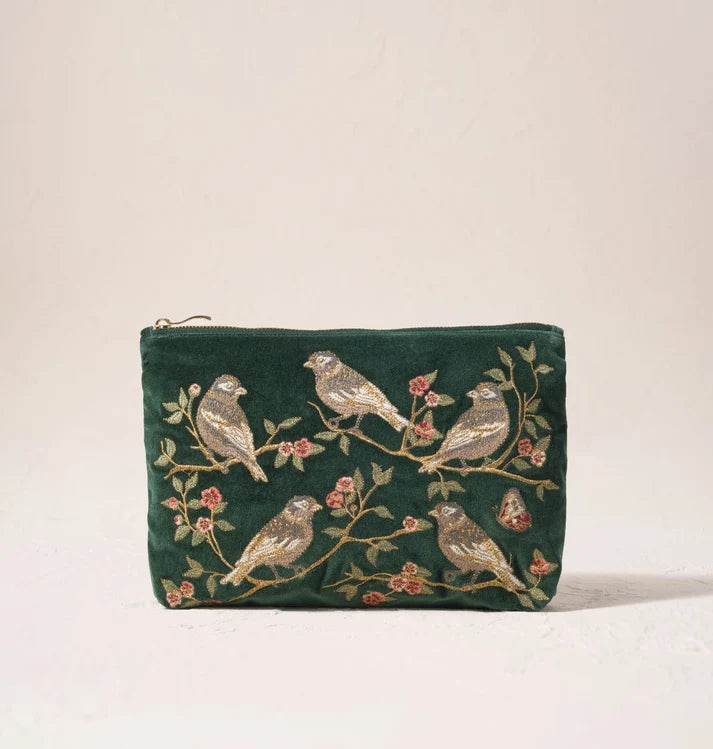 Elizabeth Scarlett Everyday Pouch Songbirds Secret Garden - Velvet Forest