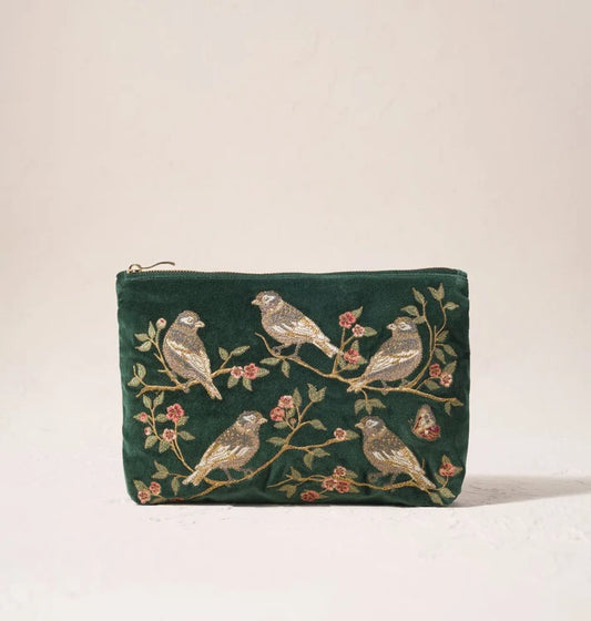 Elizabeth Scarlett Everyday Pouch Songbirds Secret Garden - Velvet Forest