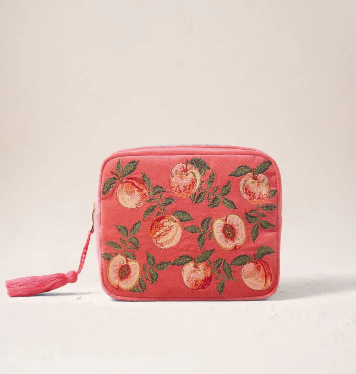 Elizabeth Scarlett Makeup Bag Summer Peach