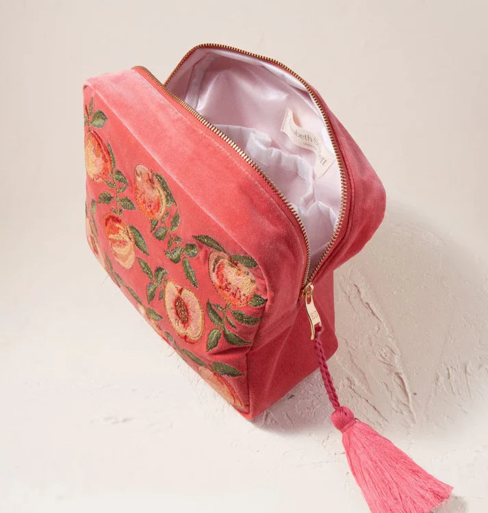 Elizabeth Scarlett Makeup Bag Summer Peach
