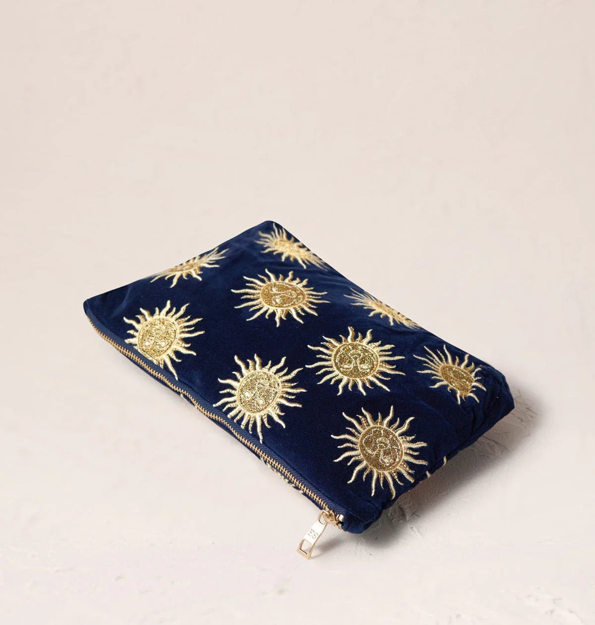 Elizabeth Scarlett Everyday Pouch Sun Goddess Velvet Navy