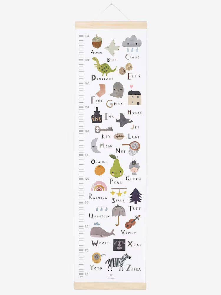 As Tall As... Height Chart Woodland Alphabet 1