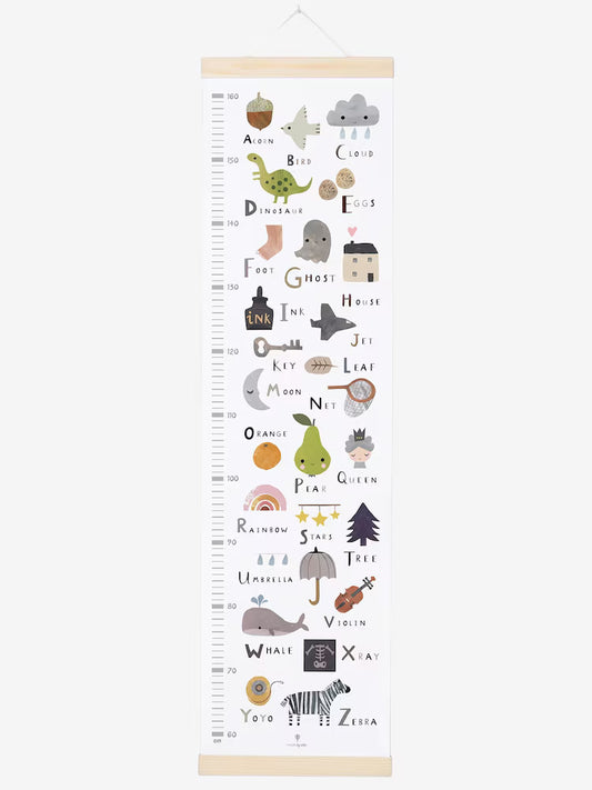 As Tall As... Height Chart Woodland Alphabet 1