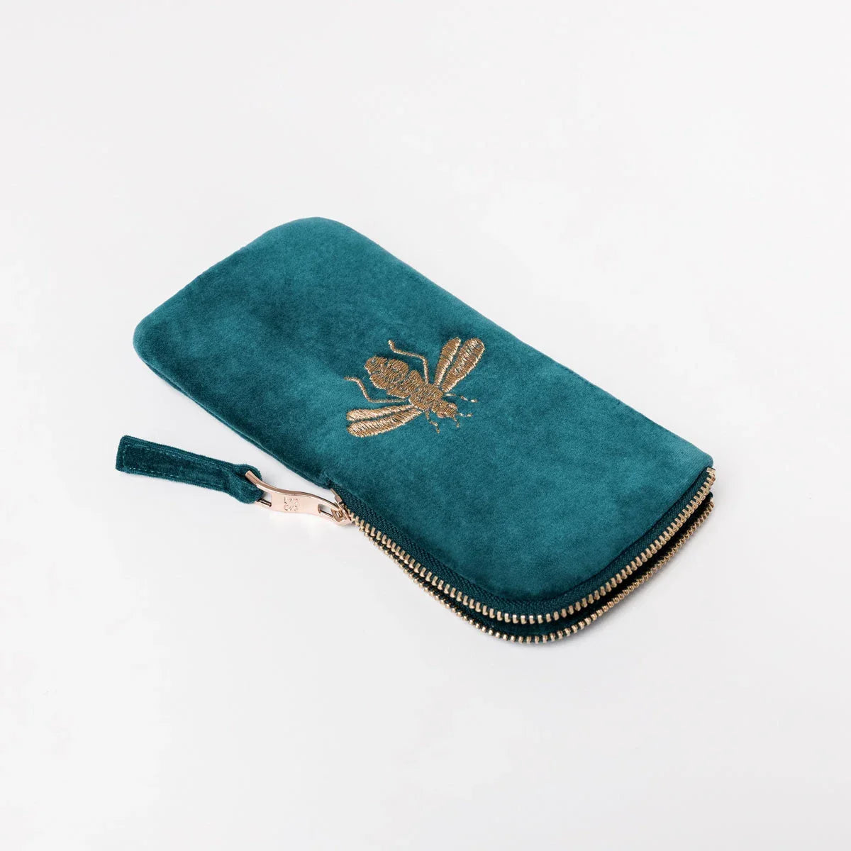 Elizabeth Scarlett Glasses Case Honey Bee Velvet Rich Blue