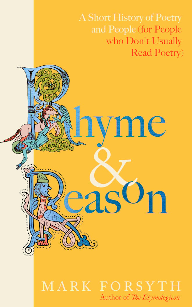 Rhyme and Reason by Mark Forsyth SIGNED indie exclusive