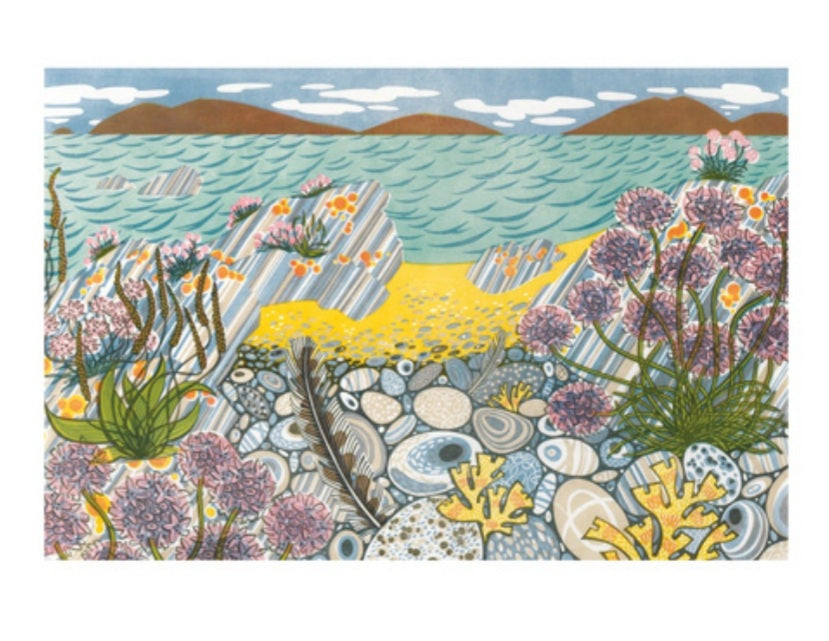 Card - Pebble Shore by Angie Lewin
