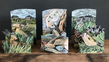 Load image into Gallery viewer, Card - Cornish Swallows - die-cut 3D by Angela Harding
