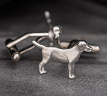 Load image into Gallery viewer, Pewter Cufflinks by Lancaster &amp; Gibbings (Dog)
