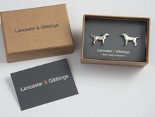 Load image into Gallery viewer, Pewter Cufflinks by Lancaster &amp; Gibbings (Dog)
