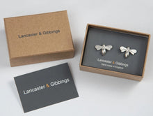 Load image into Gallery viewer, Pewter Cufflinks by Lancaster &amp; Gibbings (Bee)
