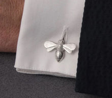 Load image into Gallery viewer, Pewter Cufflinks by Lancaster &amp; Gibbings (Bee)
