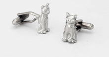 Load image into Gallery viewer, Pewter Cufflinks by Lancaster &amp; Gibbings (Cat)

