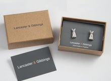 Load image into Gallery viewer, Pewter Cufflinks by Lancaster &amp; Gibbings (Cat)
